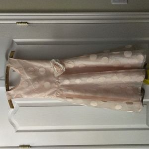 Bonnie Jean Size 16 Pink Polka Dot Dress